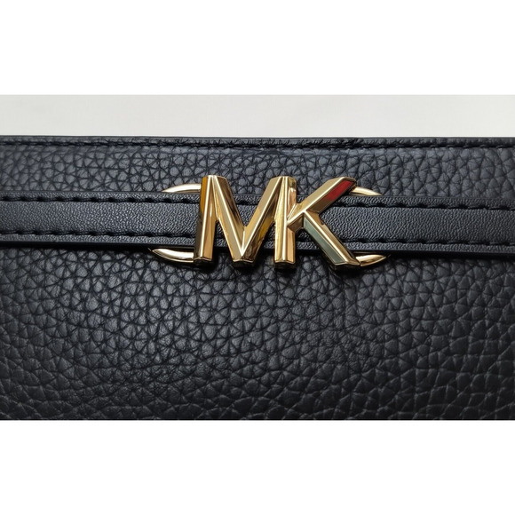 Michael Kors Black Pebbled Leather Credit Card Bifold Wallet - NWT $298 - Picture 4 of 15